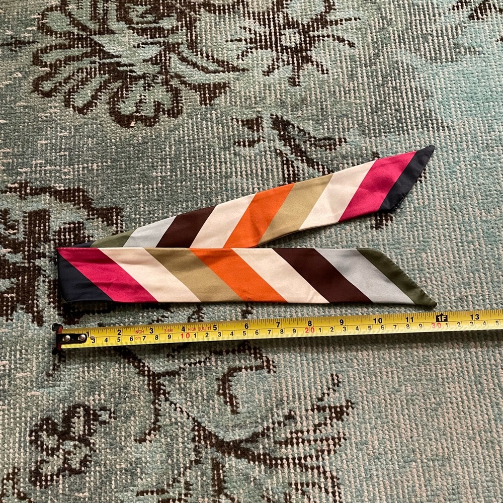 Coach legacy stripe handbag scarf